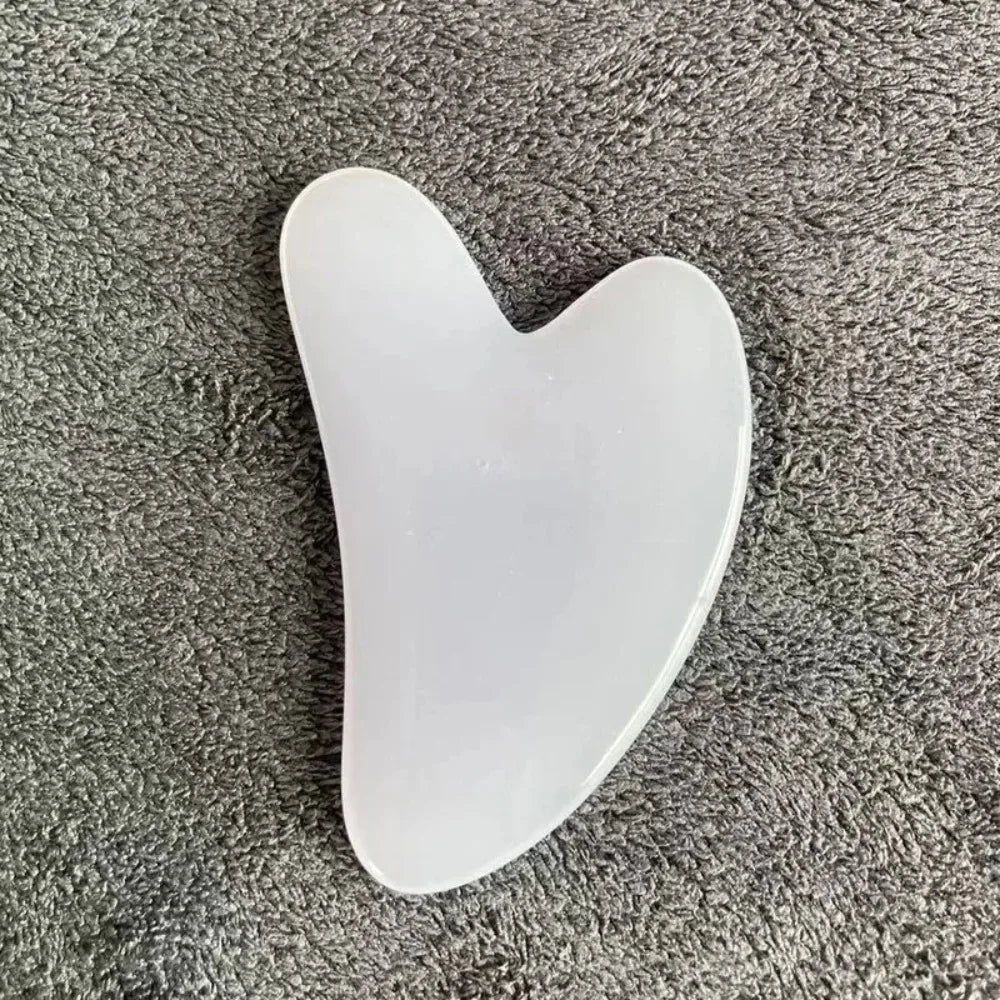 Gua Sha Massage Board for Face Rose Pink Guasha Plate Resin Face SPA Massager Scrapers Tools for Face Neck Back Body Relaxation