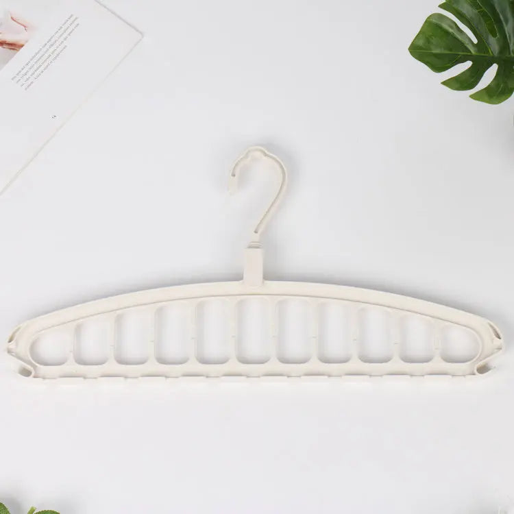 Foldable 11‑Hole Clothes Hanger Multi‑Layer Space‑Saving Closet Organizer Household Dorm Wardrobe Clothe Storage Rack Home Tool